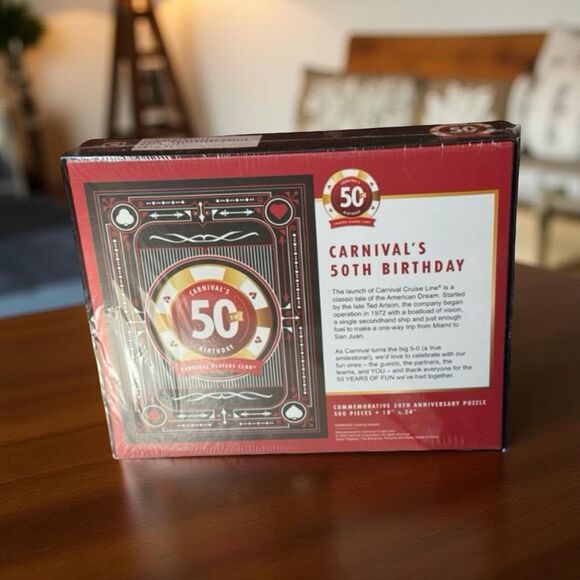 Carnival Cruise Line's 50th Birthday Carnival Players Club Casino 500 PC Puzzle - Picture 4 of 4